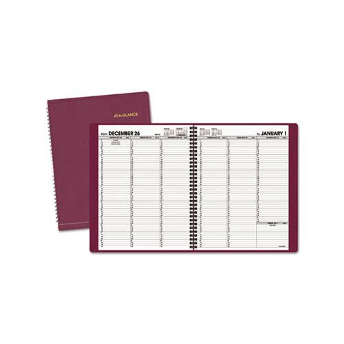 Weekly Appointment Book, 11 X 8.25, Winestone, 2021-2022