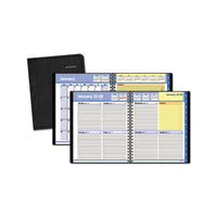 Quicknotes Weekly-monthly Appointment Book, 10 X 8, Black, 2021