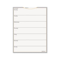 Wallmates Self-adhesive Dry Erase Weekly Planning Surface, 18 X 24