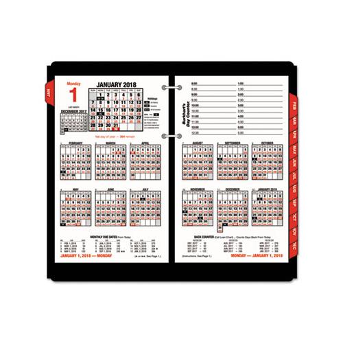 Burkhart's Day Counter Desk Calendar Refill, 4.5 X 7.38, White, 2021