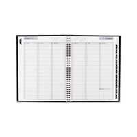 Hardcover Weekly Appointment Book, 11 X 8, Black, 2021