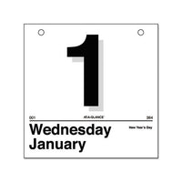 Today Is Daily Wall Calendar Refill, 6 X 6, White, 2021