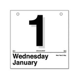 Today Is Daily Wall Calendar Refill, 6 X 6, White, 2021