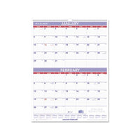 Two-month Wall Calendar, 22 X 29, 2021