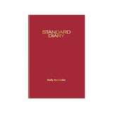 Standard Diary Recycled Daily Reminder, Red, 7.5 X 5.13, 2021