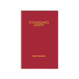 Standard Diary Recycled Daily Reminder, Red, 8.25 X 5.75, 2021