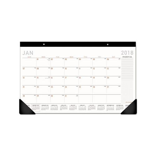 Contemporary Compact Desk Pad, 18 X 11, 2021