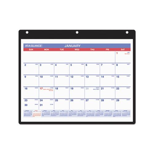 Monthly Desk-wall Calendar, 11 X 8, White, 2021