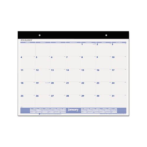 Desk Pad, 22 X 17, White, 2021