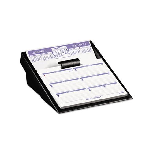 Flip-a-week Desk Calendar And Base, 7 X 5.5, White, 2021