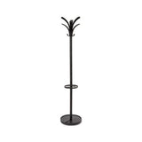 Brio Coat Stand, 13.75w X 13.75d X 66.25h, Black