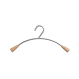 Metal And Wood Coat Hangers, 6-set, Gray-mahogany