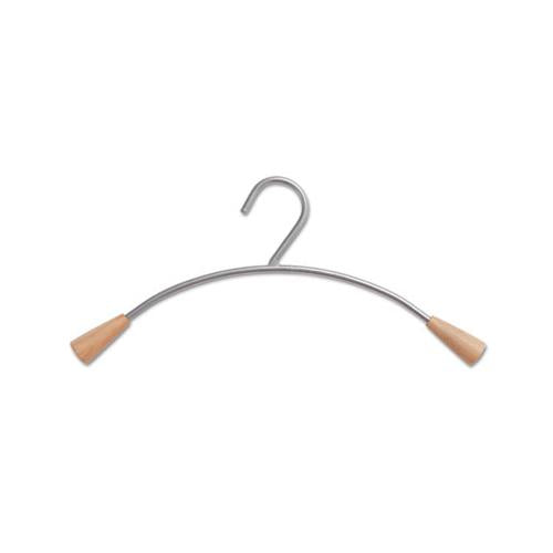 Metal And Wood Coat Hangers, 6-set, Gray-mahogany