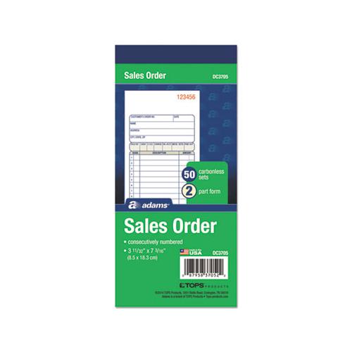 2-part Sales Book, 3 3-8 X 6 11-16, Carbonless, 50 Sets-book
