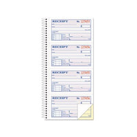 Two-part Rent Receipt Book, 2 3-4 X 4 3-4, Carbonless, 200 Forms