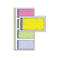 Wirebound Telephone Message Book, Two-part Carbonless, 200 Forms