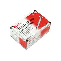 Brass Prong Paper Fasteners, #7, 2" Capacity, Brass, 100-box