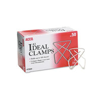 Ideal Clamps, Small (no. 2), Silver, 50-box