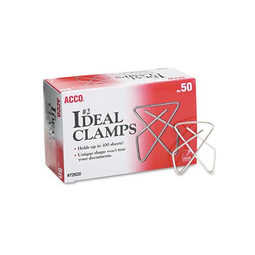 Ideal Clamps, Small (no. 2), Silver, 50-box