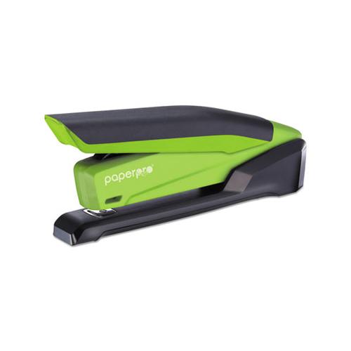Inpower Spring-powered Desktop Stapler, 20-sheet Capacity, Green