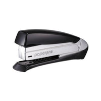 Inspire Premium Spring-powered Full-strip Stapler, 20-sheet Capacity, Black-silver