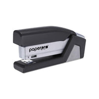 Injoy Spring-powered Compact Stapler, 20-sheet Capacity, Black