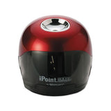 Ipoint Ball Battery Sharpener, Battery-powered, 3" X 3" X 3.25", Red-black