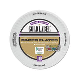 Coated Paper Plates, 6 Inches, White, Round, 100-pack