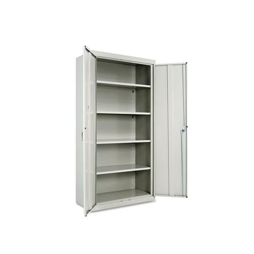 Assembled 72" High Storage Cabinet, W-adjustable Shelves, 36w X 18d, Light Gray