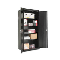 Assembled 78" High Storage Cabinet, W-adjustable Shelves, 36w X 24d, Black