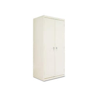 Assembled 78" High Storage Cabinet, W-adjustable Shelves, 36w X 24d, Putty