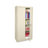 Economy Assembled Storage Cabinet, 36w X 18d X 72h, Putty