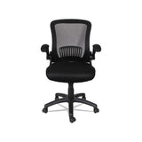 Alera Eb-e Series Swivel-tilt Mid-back Mesh Chair, Supports Up To 275 Lbs, Black Seat-black Back, Black Base