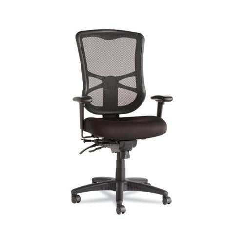 Alera Elusion Series Mesh High-back Multifunction Chair, Supports Up To 275 Lbs, Black Seat-black Back, Black Base