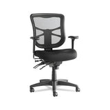 Alera Elusion Series Mesh Mid-back Multifunction Chair, Supports Up To 275 Lbs, Black Seat-black Back, Black Base