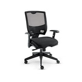 Alera Epoch Series Fabric Mesh Multifunction Chair, Supports Up To 275 Lbs, Black Seat-black Back, Black Base