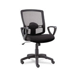 Alera Etros Series Mesh Mid-back Chair, Supports Up To 275 Lbs, Black Seat-black Back, Black Base