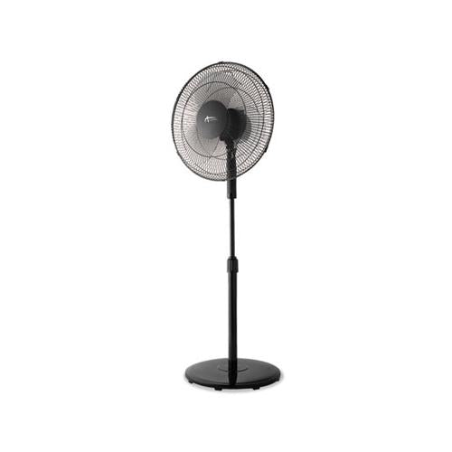 16" 3-speed Oscillating Pedestal Stand Fan, Metal, Plastic, Black