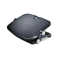 Soft Cushioned Ergonomic Footrest, 14w X 19.63d X 3.75 To 7.5h, Black