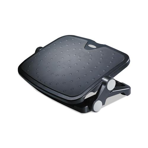 Soft Cushioned Ergonomic Footrest, 14w X 19.63d X 3.75 To 7.5h, Black