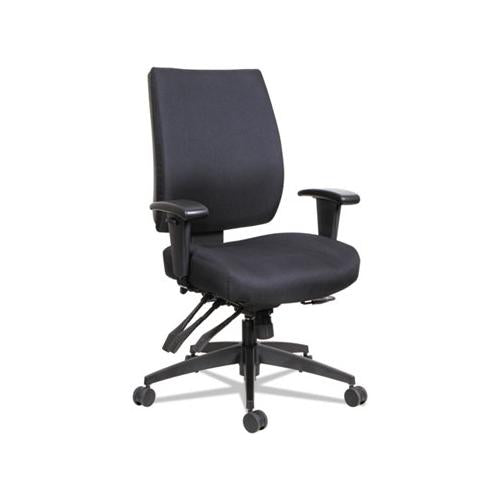 Alera Wrigley Series High Performance Mid-back Multifunction Task Chair, Up To 275 Lbs, Black Seat-back, Black Base