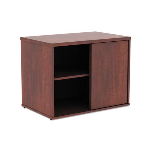 Alera Open Office Low Storage Cabinet Credenza, 29 1-2 X 19 1-8x 22 7-8, Cherry