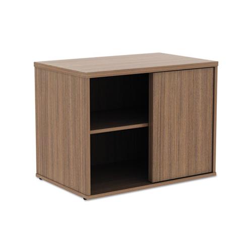 Alera Open Office Low Storage Cabinet Credenza, 29 1-2 X 19 1-8x 22 7-8, Walnut