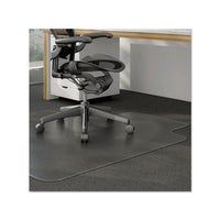 Moderate Use Studded Chair Mat For Low Pile Carpet, 36 X 48, Lipped, Clear