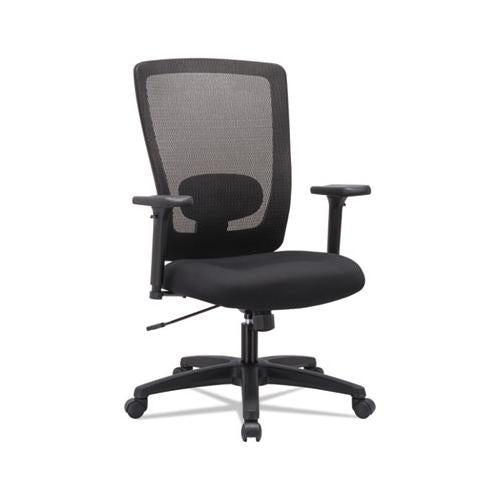 Alera Envy Series Mesh High-back Swivel-tilt Chair, Supports Up To 250 Lbs., Black Seat-black Back, Black Base