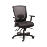 Alera Envy Series Mesh Mid-back Multifunction Chair, Supports Up To 250 Lbs., Black Seat-black Back, Black Base