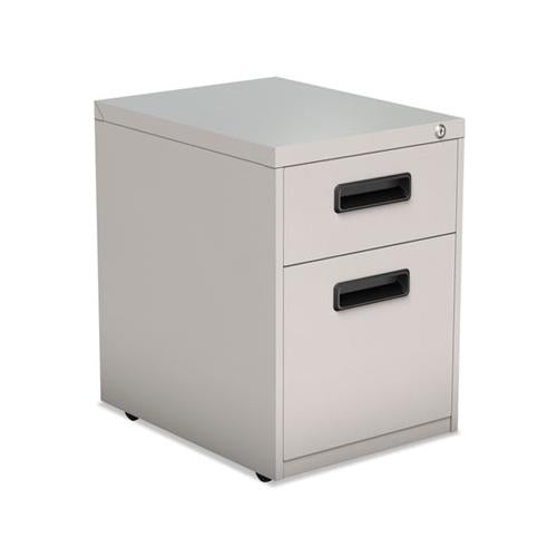 Two-drawer Metal Pedestal File, 14.96w X 19.29d X 21.65h, Light Gray