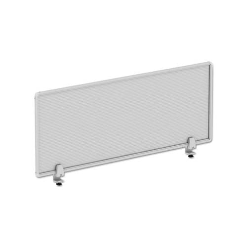 Polycarbonate Privacy Panel, 47w X 0.50d X 18h, Silver-clear