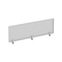 Polycarbonate Privacy Panel, 65w X 0.50d X 18h, Silver-clear