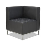 Alera Qub Series Corner Sectional, 26.38w X 26.38d X 30.5h, Black